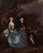 Thomas Gainsborough Portrait of Sarah Kirby and John Joshua Kirby Sweden oil painting artist